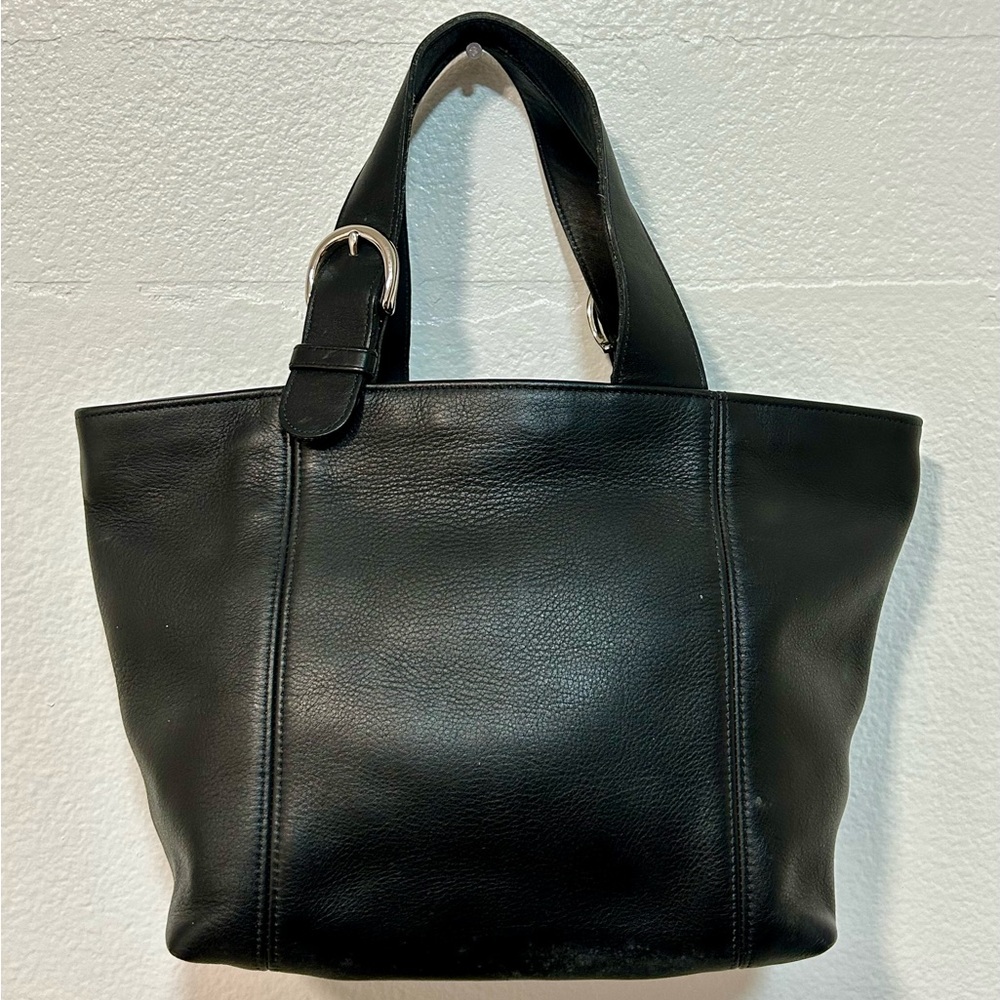 Coach #4133 Waverly Black Leather Soho 90’s Tote Bag